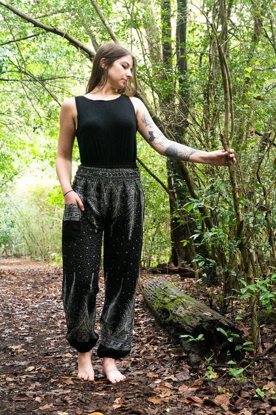 Bell-bottoms Flared pants Wide-leg trousers Hippie pants Bohemian style  Retro fashion 70s-inspired Vintage